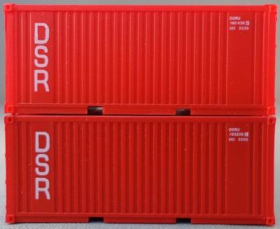 Set of 2 20' Containers "DSR"<br /><a href='images/pictures/PSK_Modelbouw/6923.jpg' target='_blank'>Full size image</a>